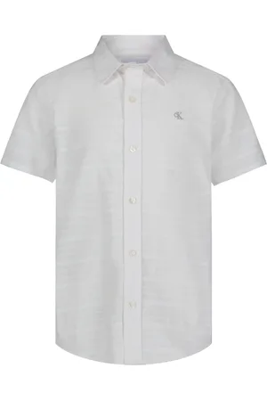 Calvin Klein Big Boys Variegated Dobby Shirt