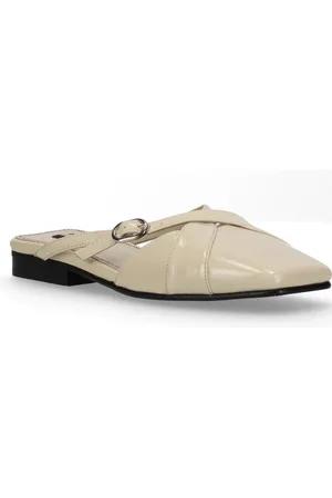 ALOHAS Adria Onix Cream Leather Mules
