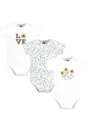 Hudson Baby Girls Hudson Cotton Bodysuits, , 9-12 Months