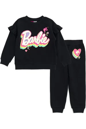 Barbie Toddler Girls Fleece Sweatshirt and Jogger Pants Outfit Set Newborn to (0-3 Months - 14-16)