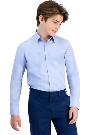 Michael Kors Big Boys Performance Stretch Button Down Dress Shirt