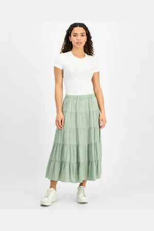 And Now This Petite Tiered Pull-On Maxi Skirt, Exclusively at Macy