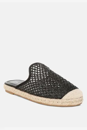 London Rag Nongai Raffia Espadrilles Mules