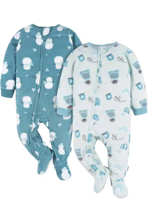 Gerber Toddler Boys Footed Blanket Sleepers, 2-Pack