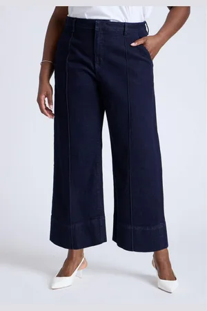 Eloquii Plus Size The Pintuck Cropped Trouser Jean