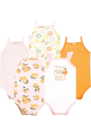 Hudson Baby Girls Hudson Cotton Bodysuits, , 18-24 Months