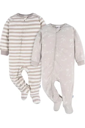 Gerber Toddler Boys Footed Blanket Sleepers, 2-Pack