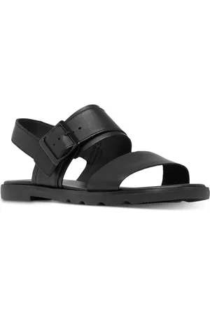 sorel Ella Iii Slingback Sandals - Black, Metallic