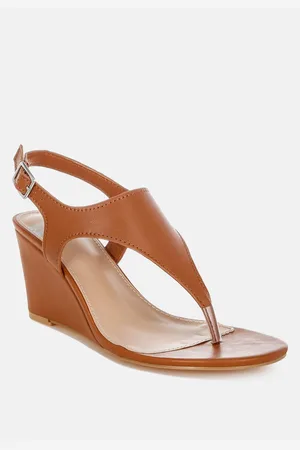 RAG & CO Wami Real Leather Wedge Heel Sandals