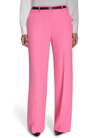 Calvin Klein Petite Mid-Rise Wide-Leg Pants
