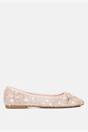 London Rag Lysander sequin embellished sheer ballet flats