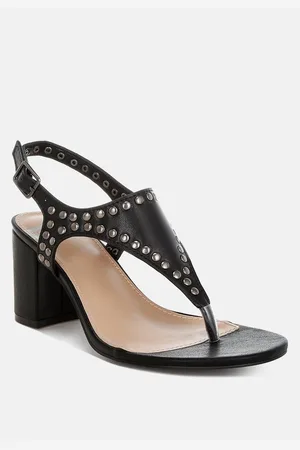 RAG & CO Nerina Studded Genuine Leather Sandals