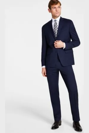 Michael Kors Mens Classic Fit Wool Blend Stretch Suit Separates