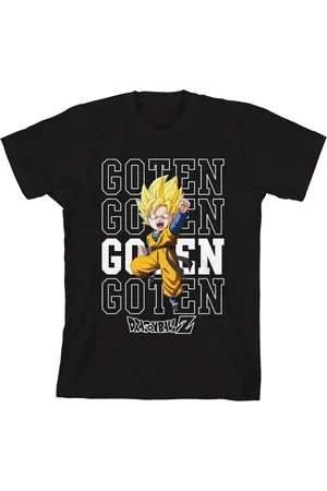 Dragon Ball Z Boys Super Saiyan Goten Repeat Text Crew Neck Short Sleeve T-shirt-xl
