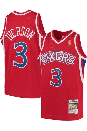 Mitchell & Ness Big Boys and Girls Philadelphia 76ers 1996-97 Hardwood Classics Swingman Throwback Jersey - Allen Iverson