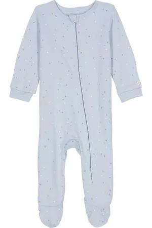 Calvin Klein Baby Boys Printed Knit Footed Zip-up Coverall