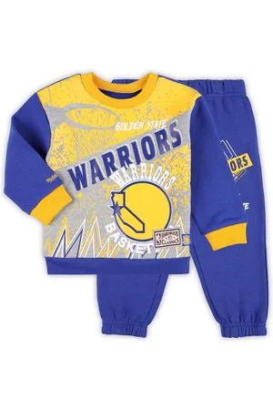 Mitchell & Ness Toddler 2-Piece Golden State Warriors Blockbuster Oversized Fleece and Pant Set
