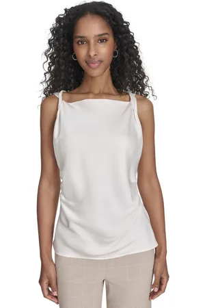Calvin Klein Petite Solid Sleeveless Blouse