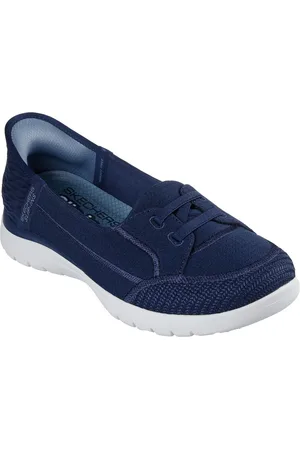 Skechers Slip-Ins: On-the-go Flex - Top Notch Slip-On Walking Sneakers from Finish Line - Navy, Gray