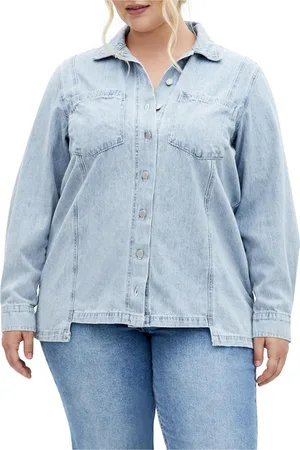 City Chic Plus Size Liv Denim Shirt