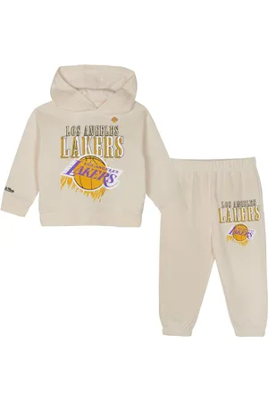 Mitchell & Ness Toddler 2-Piece Los Angeles Lakers Hang Time Oversized Pullover Hoodie and Pants Set