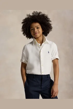 Ralph Lauren Big Boys Short-Sleeve Linen Shirt