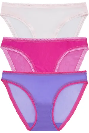 On Gossamer Mesh Hip Bikini Underwear 3 Pack 3202P3 - VeryPeri/RoseViolet