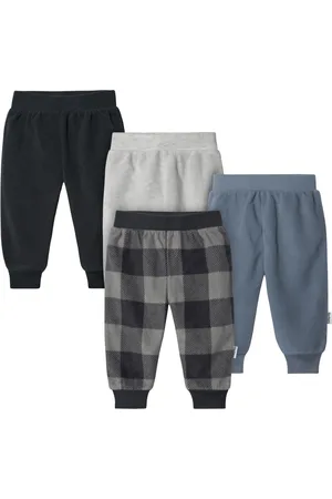 Gerber Baby Boys Fleece Pants, 4-Pack