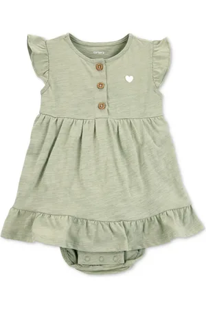 Carters Baby Girls Cotton Heart Bodysuit Dress
