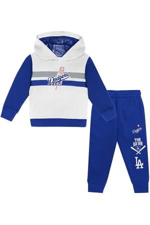 Outerstuff Toddler 2-Piece White/Royal Los Angeles Dodgers Wind Up Pullover Hoodie and Sweatpants Set - White, Royal