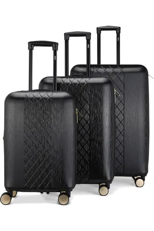 Badgley Mischka Diamond 3-Piece Expandable Spinner Luggage Set