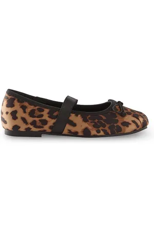 Cotton On Girls Olivia Ballet Flat - Leopard/scrunch toe