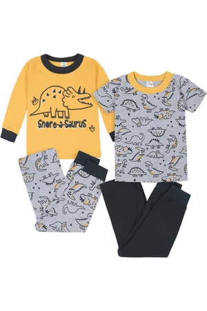 Gerber Toddler Boys Snug Fit Cotton Pajama Set, 4-Piece