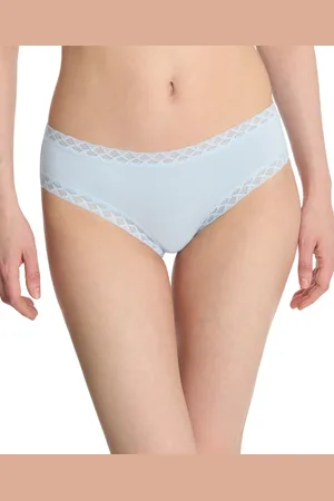 Natori Bliss Lace-Trim Cotton Brief Underwear 156058