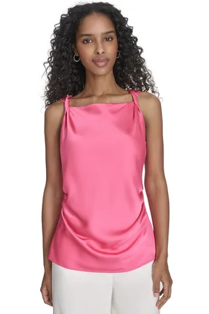 Calvin Klein Petite Solid Sleeveless Blouse