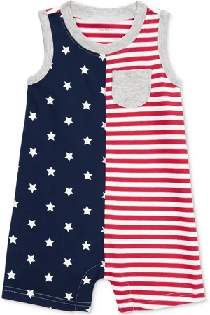 Carters Baby Boys July 4th Romper - Red/White/Blue
