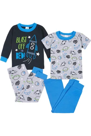 Gerber Baby Boys Snug Fit Cotton Pajama Set, 4-Piece