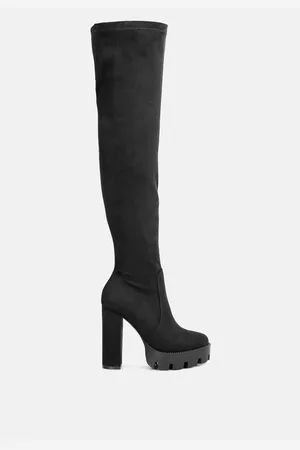 London Rag Maple faux suede Over the Knee boots