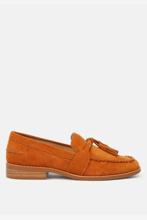 RAG & CO Rhone Tassels Detail Suede Loafers