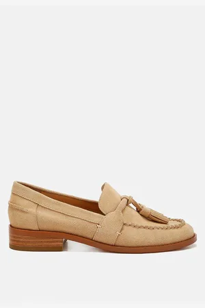 RAG & CO Rhone Tassels Detail Suede Loafers