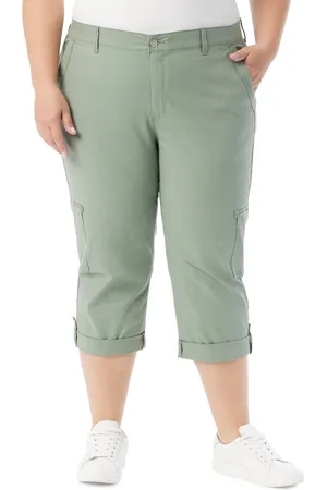 Gloria Vanderbilt Plus Size Cargo Capri Pants