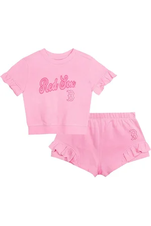 Outerstuff Girls Toddler 2-Piece Boston Red Sox Dugout Cute T-Shirt and Shorts Set
