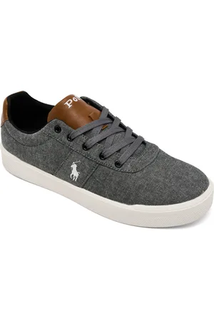 Ralph Lauren Boys Frazier Casual Sneakers from Finish Line - Dark Gray, Brown