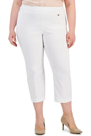 I.N.C. International Concepts Plus Size Mid-Rise Pull-On Capri Pants, Created for Macy