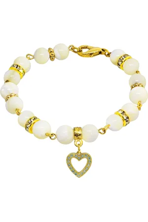 2028 14K Gold-tone Heart Clasp Bracelet