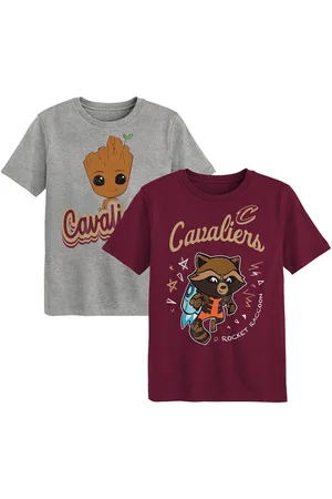 Outerstuff Preschool 2-Piece Cleveland Cavaliers Guardians Of The Galaxy T-Shirt Set - Heather Gray, Burgundy