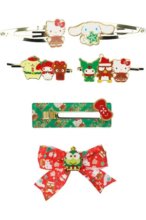 Hello Kitty & Friends Christmas 6-Piece Hair Clip Set