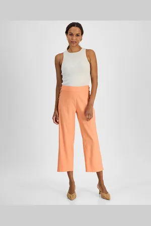 I.N.C. International Concepts Petite Linen-Blend High-Rise Wide-Leg Pants, Created for Macy