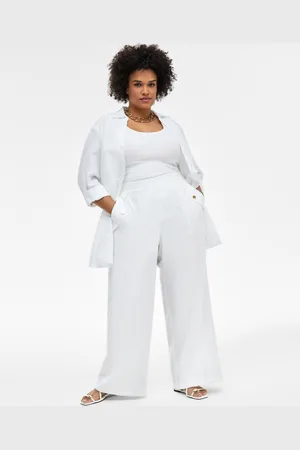 I.N.C. International Concepts Plus Size Pull-On Wide-Leg Pants, Exclusively at Macy
