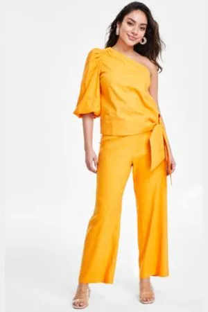 I.N.C. International Concepts Petite One Shoulder Top Wide Leg Pants Created For Macys